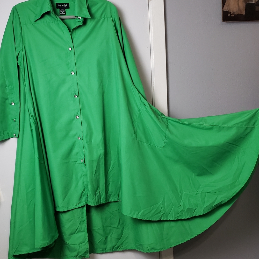 Step in Style Swing Tunic Shirt Dress Sz Medium